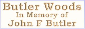 Butler Woods sign